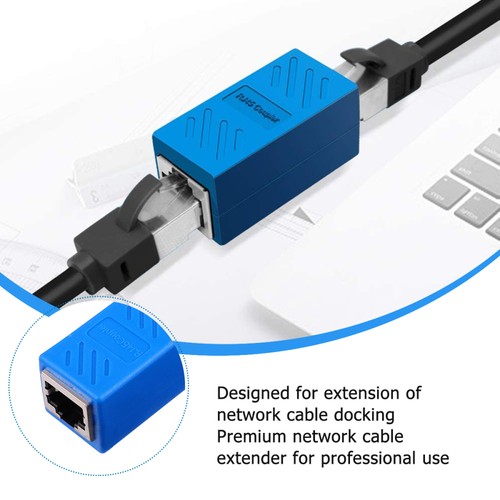 5 Pcs Network Cable Conversion Head Adapter Pass-through Connector - 第 2/12 張圖片
