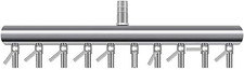 Aquarium Air Valve 10 Way Aquarium Fish Tank Inline Manifold Air Flow Pump Tubin