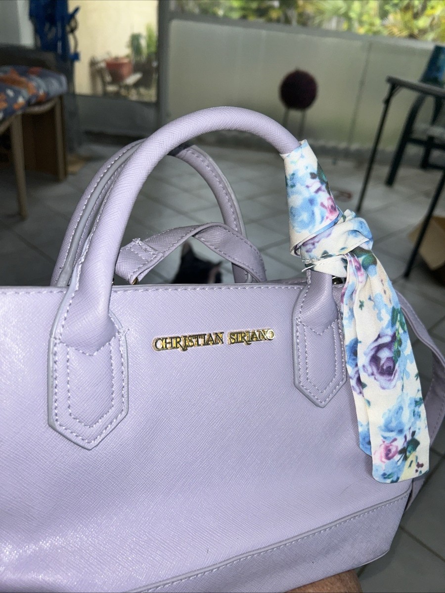 Christian Siriano lilac purse