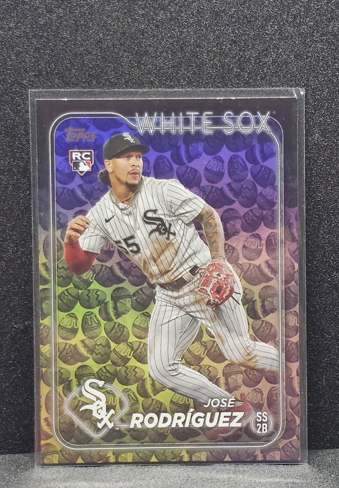 2024 Topps Series 1 Jose Rodriguez RC Easter Egg Holiday Parallel #86