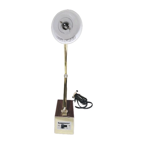 Tensor 1500 Articulating Desk Lamp MCM Wood Grain/Gold - Picture 2 of 8