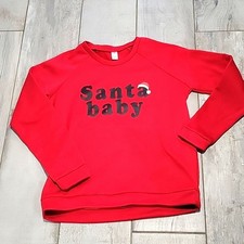 UNKNOWN SOURCE red long sleeve sweatshirt size medium 12-14 26