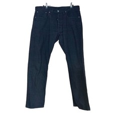 RRL Black on Black Denim Jeans USA Made Ralph Lauren Double RL 44cm Waist F/S