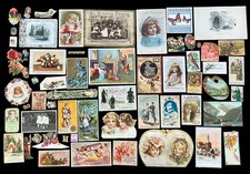 Lot of 60 Victorian Trade Cards and Miscellaneous Ephemera