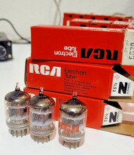 RCA 5670 VACUUM TUBES CLOSED GETTER 6N3 2C51 396A Lot of 10 tubes NOS / NIB