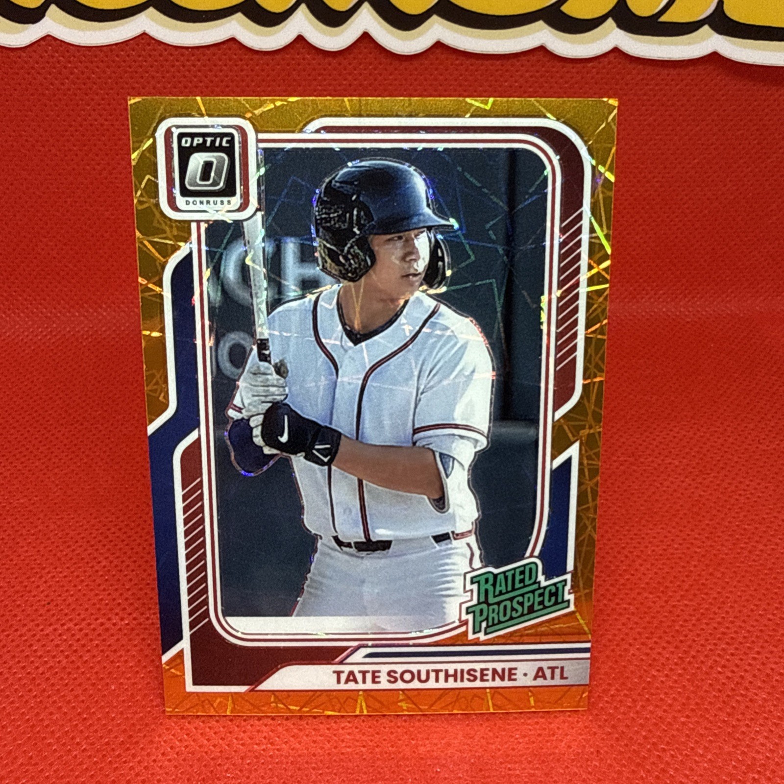 TATE SOUTHISENE 2026 Donruss Optic Rated Prospect Orange Velocity #171 Braves