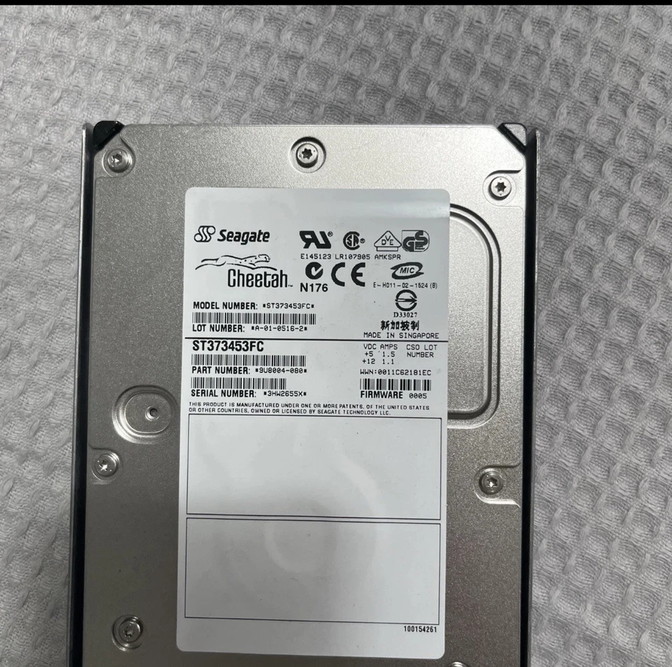 FESTPLATTE SEAGATE CHEETAH ST373453FC 73GB  Server  - Bild 2 von 4