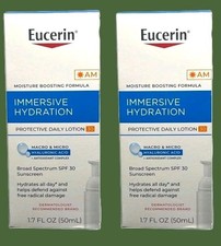 Eucerin AM Immersive Hydration Protective Daily Lotion SPF30 1.7oz. 2 PACK