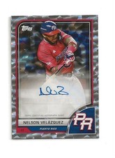 2023 TOPPS WORLD BASEBALL CLASSIC NELSON VELAZQUEZ CRACKED ICED AUTO #19/99