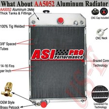 2485b284 6 Row Aluminum Radiator For Perkins 1006-6t Stationary Engines