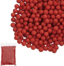 Foam Beads 7-9mm Polystyrene Balls for DIY Craft Supplies - Red