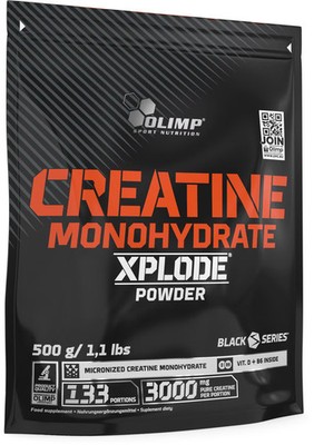 Olimp Creatine Monohydrate Xplode Powder, 500 g Beutel, Zitrone