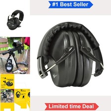 Earmuff Hearing Protection 26dB NRR Foldable Passive Low Profile Adjustable