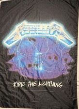 Vintage 1994 Metallica Ride The Lightning Tapestry Wall Hanging Giant Rare