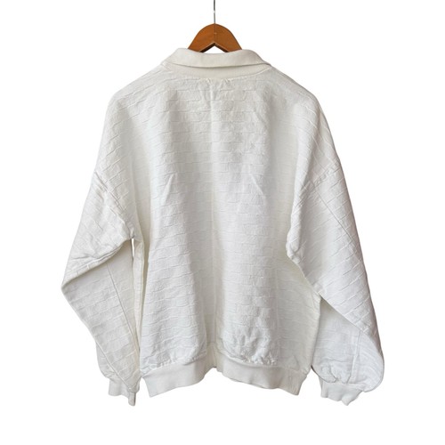 Vtg NWT Crazy Shirts San Francisco Textured Knit Sweatshirt Collar Sailboats L - Picture 5 of 8