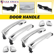 4x Exterior Outer Outside Door Handle Chrome For 2017-2020 Hyundai Elantra Sedan
