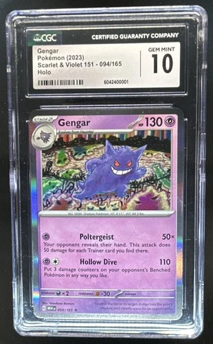 2023 Pokemon SV 151 Gengar #094/165 CGC 10