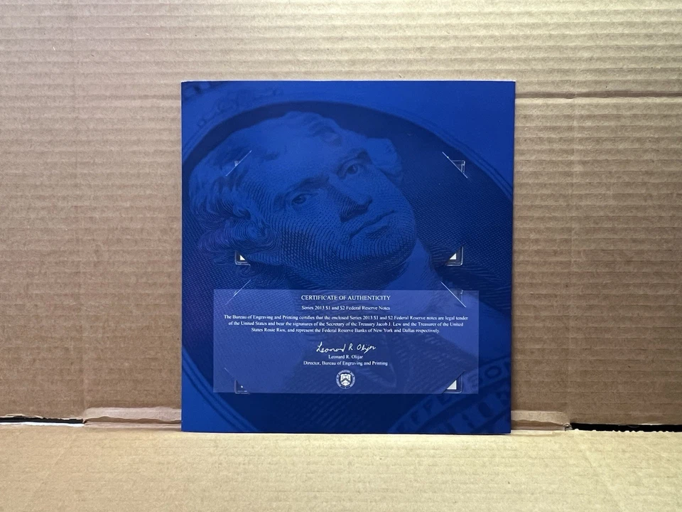 2016 America’s Founding Fathers Currency Set 2013 New York $1 2013 Dallas $2 - Image 4 of 4