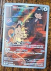 Pokemon Team Rocket's Meowth 203/182 IR Destined Rivals NM