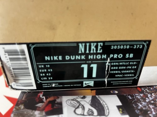 Size 11 - Nike Dunk Pro SB High St. Patrick Day 2013 - Picture 10 of 12