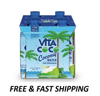 Vita Coco Pure Coconut Water - 4 PK, 16.9 FL OZ.