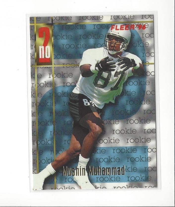 1996 Fleer #172 Muhsin Muhammad RC Rookie Panthers