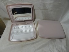 2 MARY KAY PINK COSMETIC CONSULTANT SAMPLE PALETTE PARTY COMPACTS WITH MIRROR