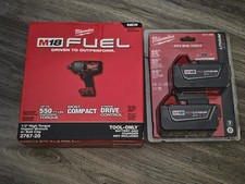 Milwaukee 2767-20 M18 FUEL High Torque 1/2" Impact Wrench with 2/5.0 Batteries