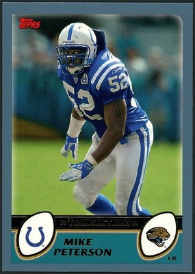 2003 Topps Mike Peterson Card #147