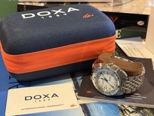 DOXA SUB 300 Whitepearl Automatic Diver w/ Box & Papers Stainless Steel