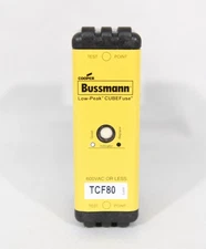 Bussman TCF80 Dual Element Time Delay CUBE Fuse 600 VAC 300 VDC