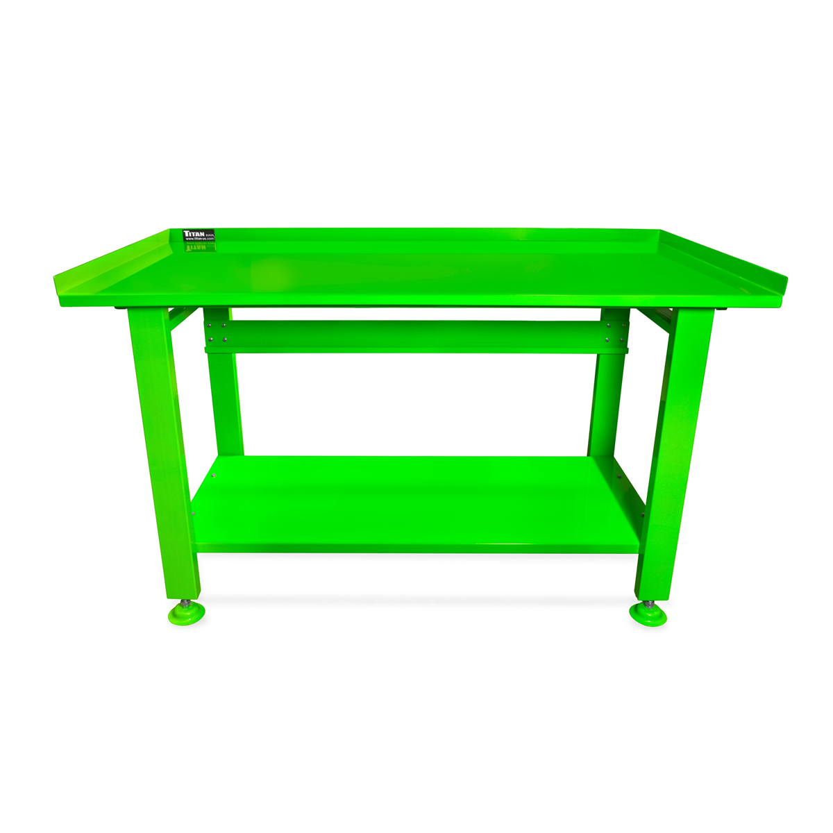 Workbench 600 TITAN 21925 Heavy Duty Steel Workbench 600 lb Capacity Neon Green ...