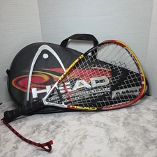 HEAD Racquetball Racquet Ti Inferno XL Titanium 3 5/8" grip with Zip Case