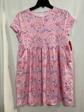 NWT Wonder Nation Unicorn Dress Girls Play pockets Pink Many sizes