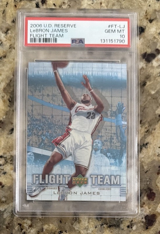 LeBron James 2006-07 Upper Deck Reserve Flight Team #FT-LJ PSA 10 Pop 33! SSP 💎