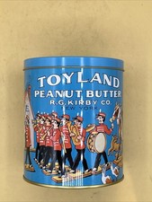 5.25&rdquo; Replica Toyland Peanut Butter Can Made In England