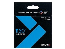 ARROW T50 Staples 6Mm (1/4In) Box 1250 ARRT5014S 0.0024 per staple