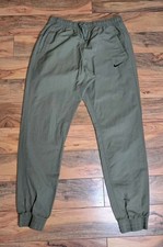Nike Sportswear Boys Pull On Drawstring Jogger Pants Size L Olive Green Casual