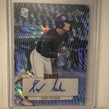 2023 Leaf Perfect Game Trey Snider Platinum Metal Autograph #1/1 Pre-Prod Proof
