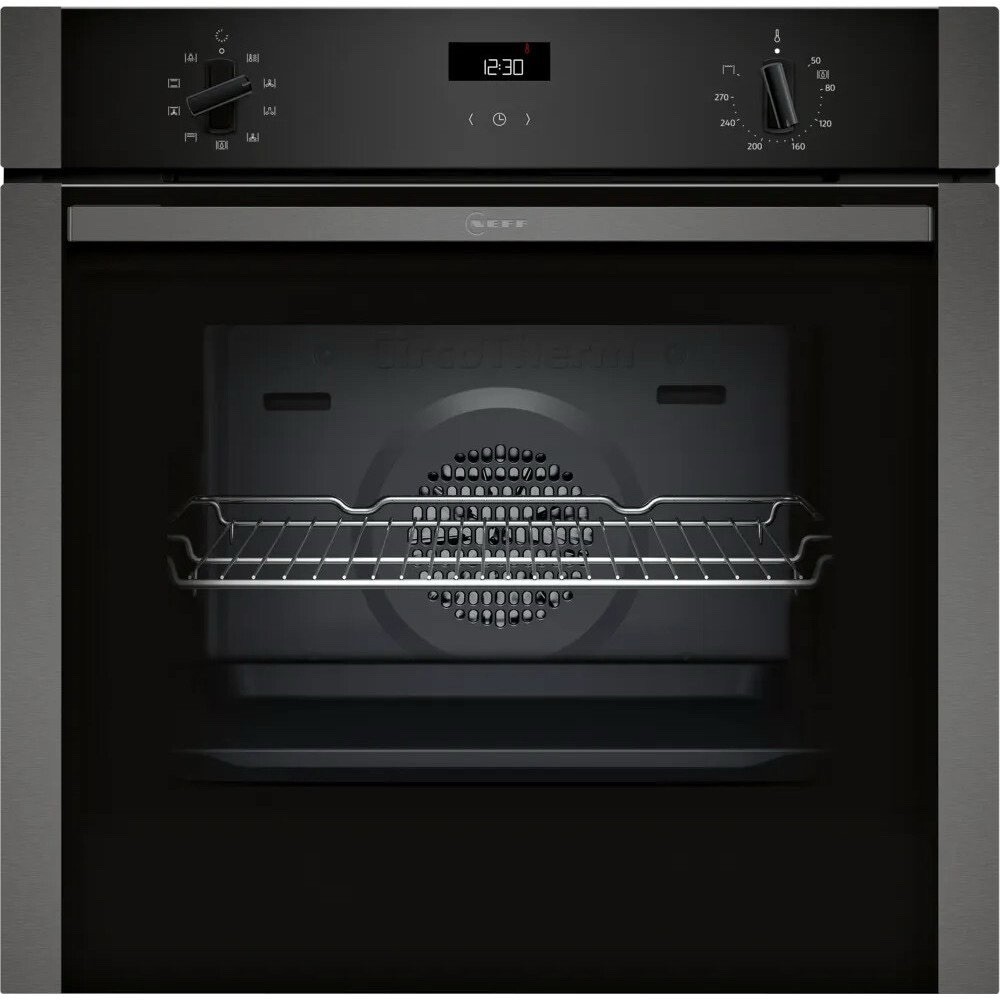 Neff N50 B1ACE4AG3B Built In Electric Single Oven, Graphite-grey