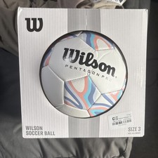 WILSON PENTAGON PRO PASTEL SOCCER BALL, SIZE 3, COMPOSITE SHELL 1-PACK - PASTEL
