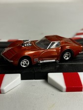 NEW CUSTOMIZED ORIGINAL AFX MEGA G 1971 454 ORANGE METALLIC CORVETTE BODY ONLY