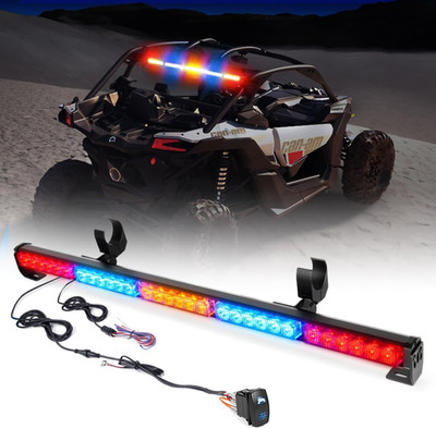 Xprite 30 LED Chase Strobe Light Bar Offroad Safety Flashing Lightbar FREE SHIP
