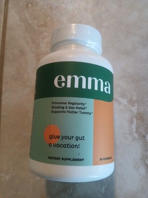 Emma Give Your Gut a Vacation Capsules, 60-Pack, Sealed