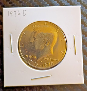 1976-D Kennedy Bicentennial Half Dollar 1776-1976 US Coin Denver Mint Circulated