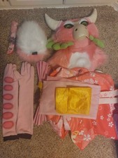 Pre-Owned Fursuit Partial Pink Furry Flower Dragon by FurryStudio