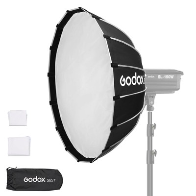 S85T 85cm 33.5'' Umbrella Softbox Bowens Mount with Diffuser Quick Release Com...