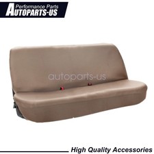 For Chevy Chevrolet Universal Pu Leather Full Size Bench Truck Seat Cover Beige