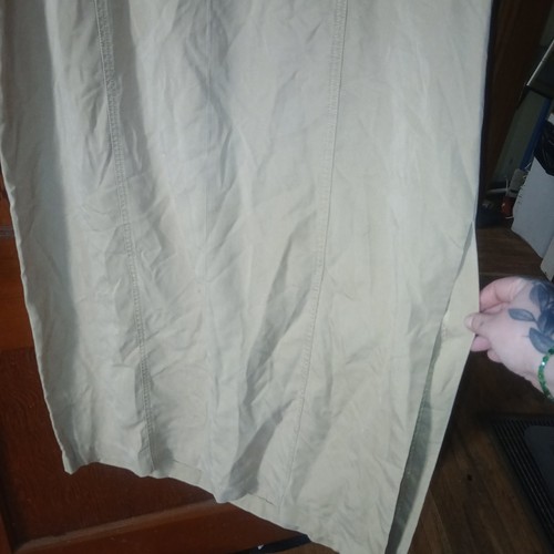 Maxi abito Boston Proper 100% Tensel beige senza maniche scollo a V tg 16 versatile - Foto 3 di 5