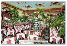 c1930's Clifton's Cafeteria Dining Room Los Angeles California CA Postcard